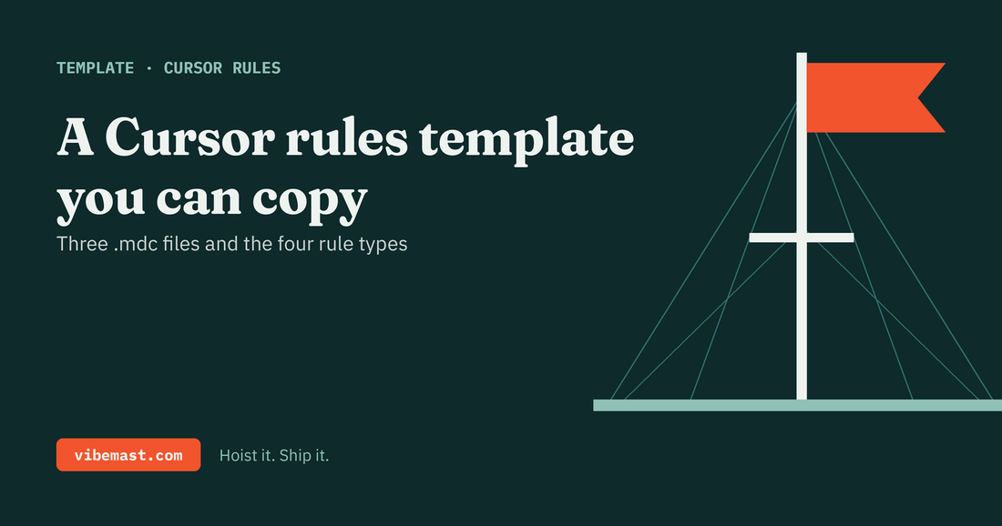Vibemast template: a Cursor rules template you can copy
