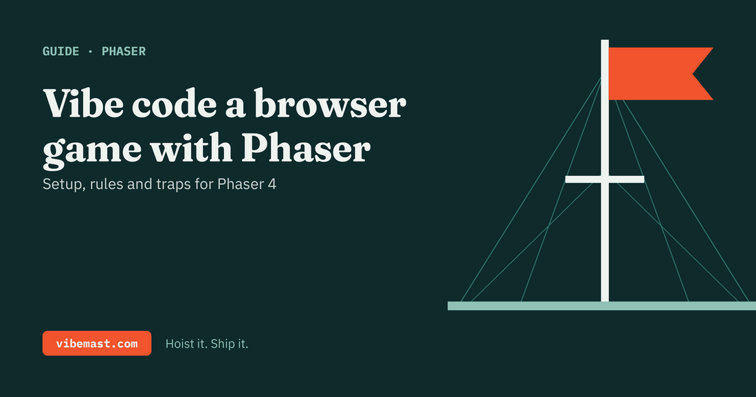 Vibemast guide: vibe code a browser game with Phaser